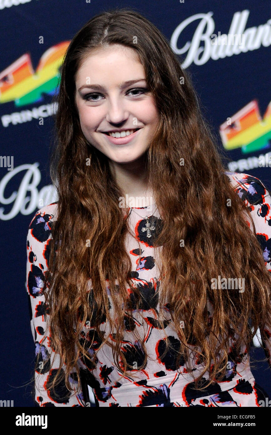 Birdy bei den Los 40 Principales Awards 2014 im Centro Barclaycard. Madrid, 12.12.2014 Foto Stock