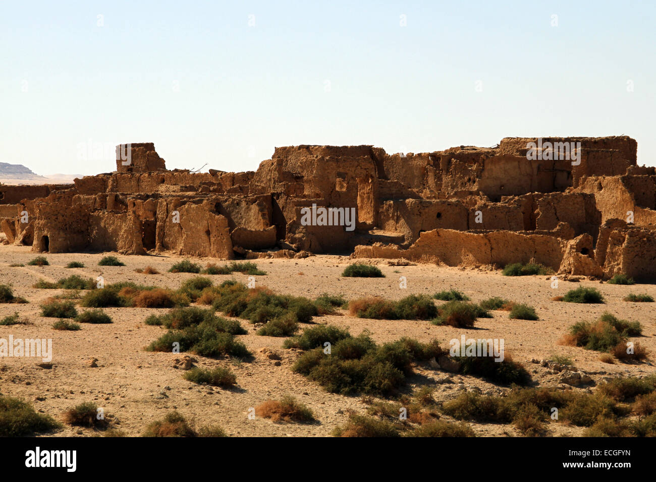 Il villaggio abbandonato di Zeitoun, nei pressi di Siwa, Egitto Foto Stock