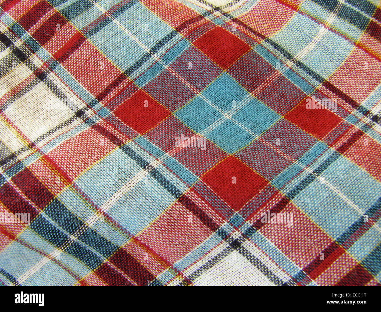 Tessuto in tartan Foto Stock