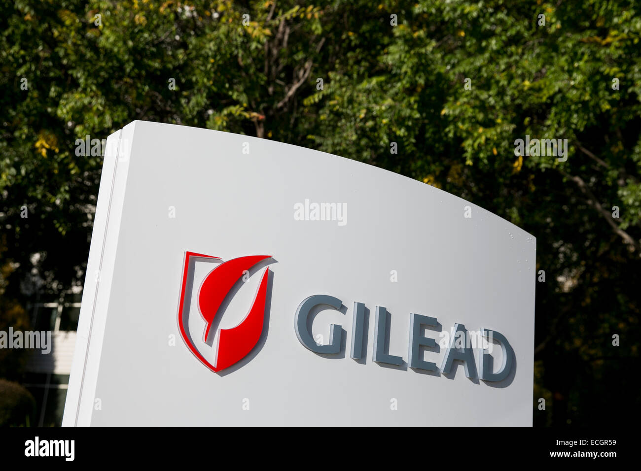 Il campus della sede centrale di Gilead Sciences. Foto Stock