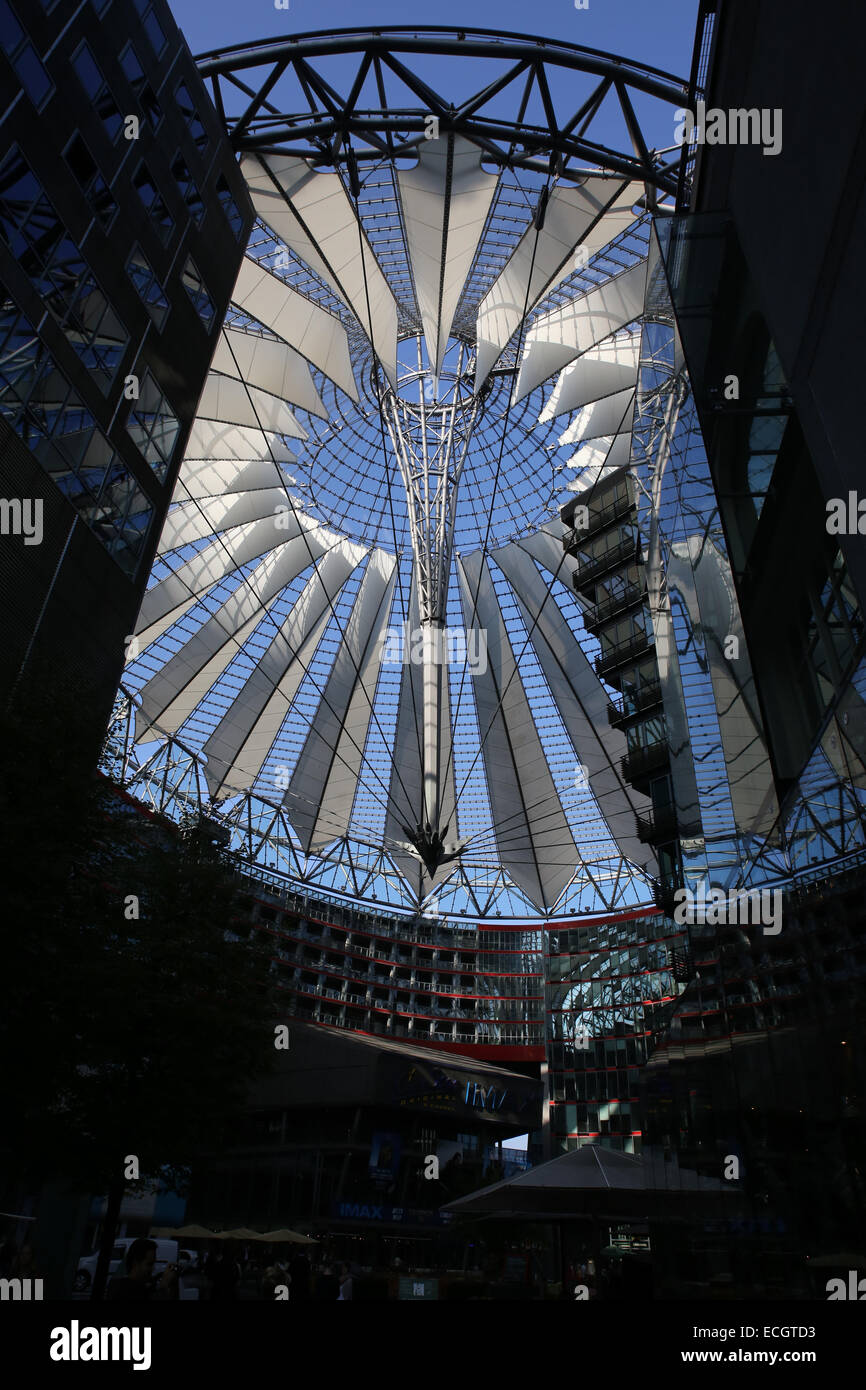 Berlin sony center complesso per lo shopping Foto Stock