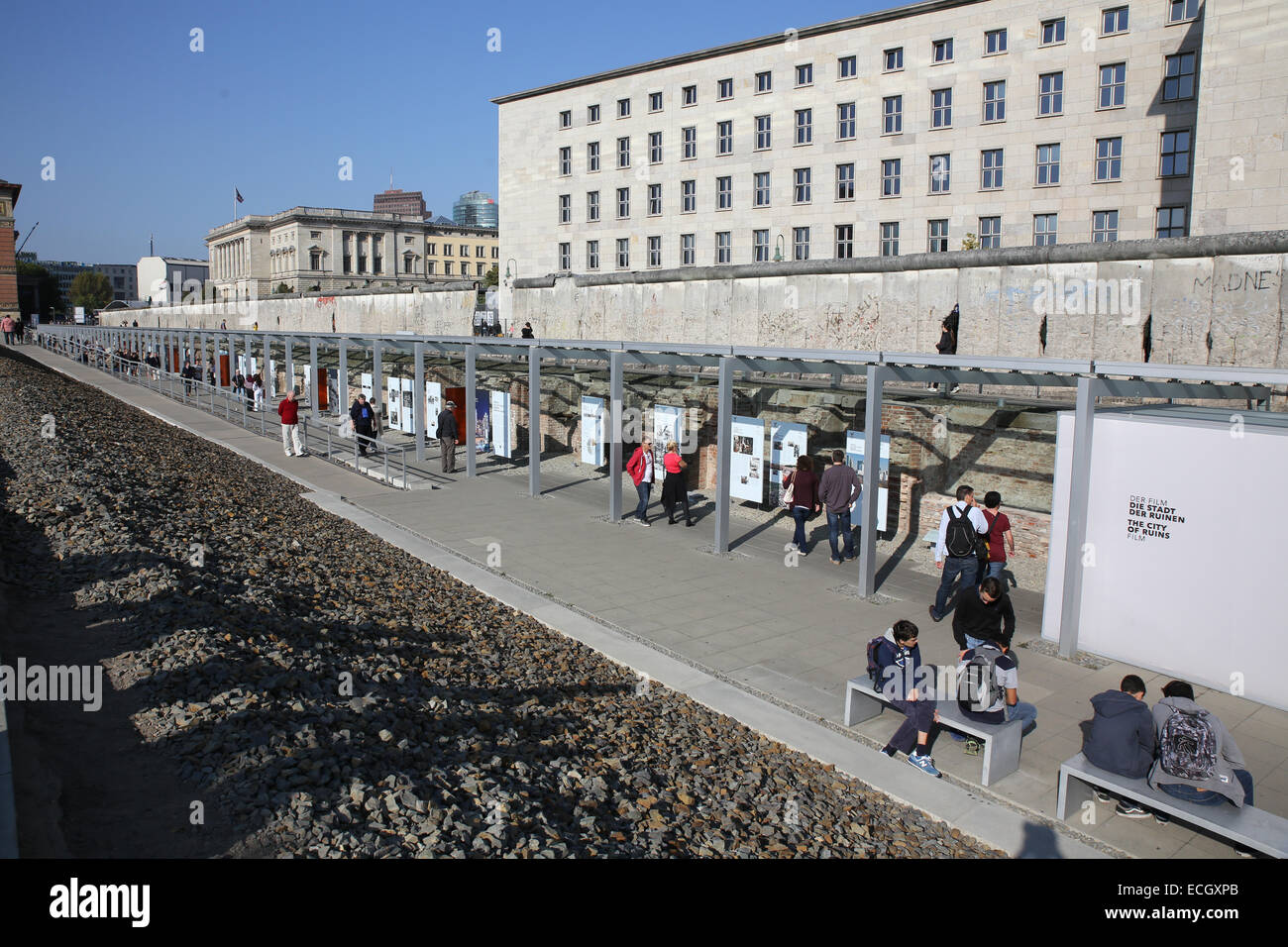 Berlin topografia del terrore attrazione turistica Foto Stock