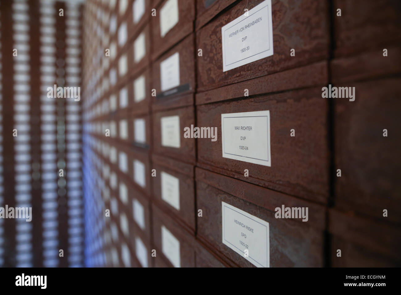 Il candidato eletto box Edificio del Reichstag seminterrato Foto Stock