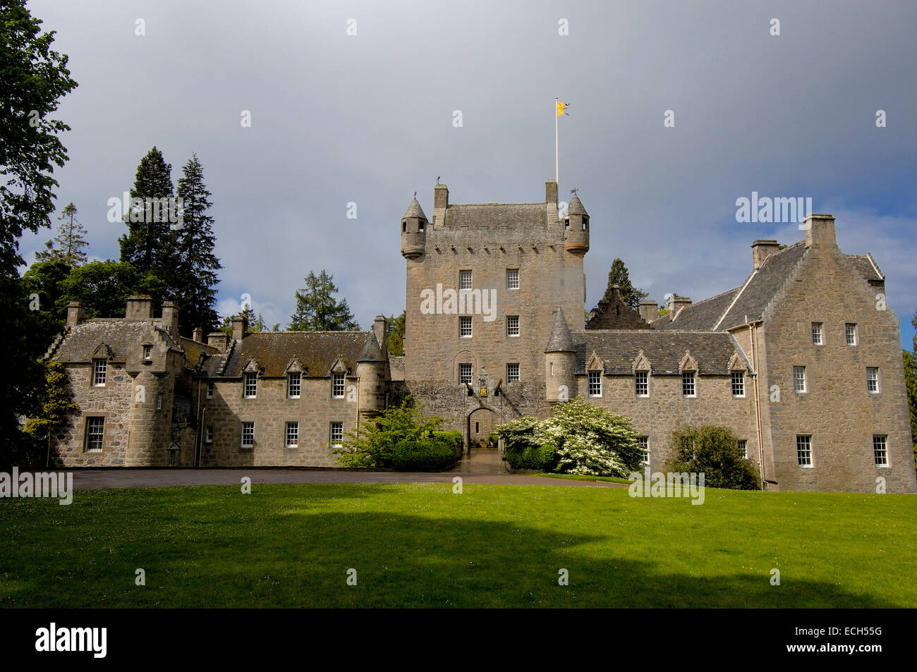 Cawdor Castle vicino a Inverness, Inverness-shire, altipiani, Scotland, Regno Unito, Europa Foto Stock