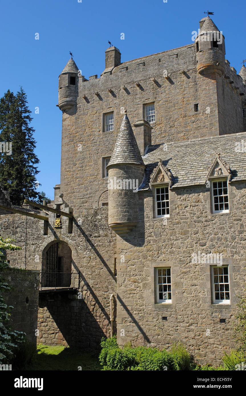 Cawdor Castle vicino a Inverness, Inverness-shire, altipiani, Scotland, Regno Unito, Europa Foto Stock