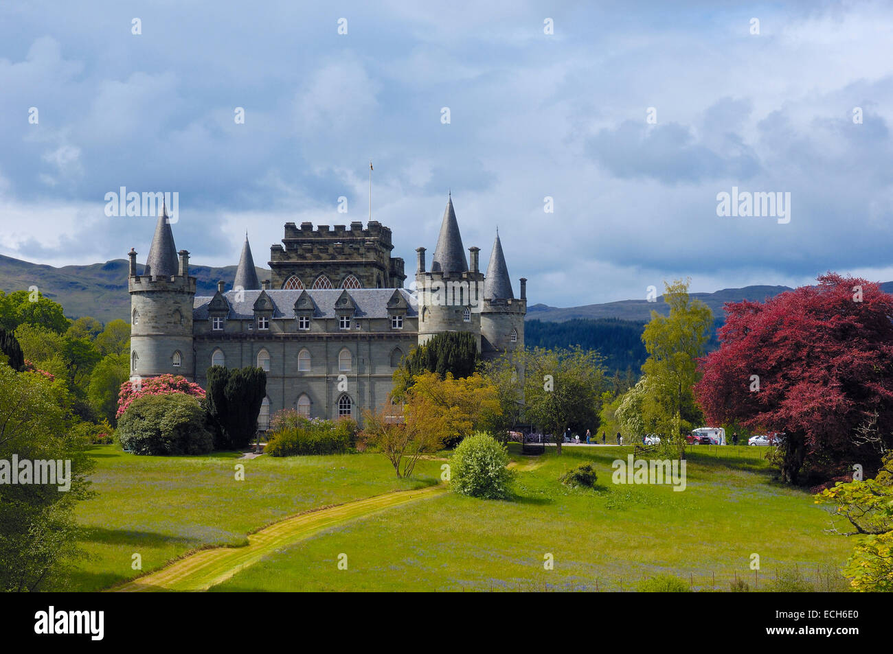 Inveraray Castle, Argyll and Bute, Scotland, Regno Unito, Europa Foto Stock