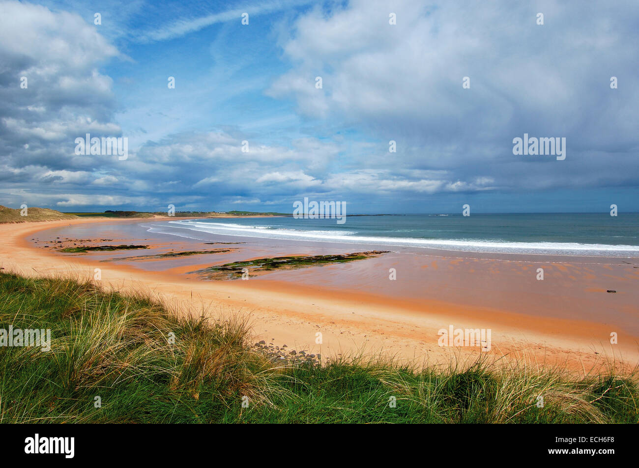 Embleton Bay, Northumberland, England, Regno Unito, Europa Foto Stock