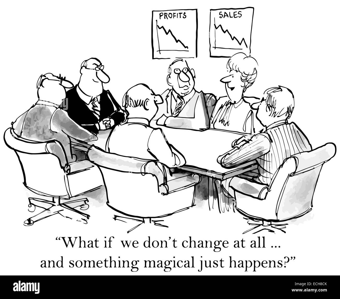" Che cosa se non possiamo cambiare a tutti ... e qualcosa di magico appena succede?". Illustrazione Vettoriale