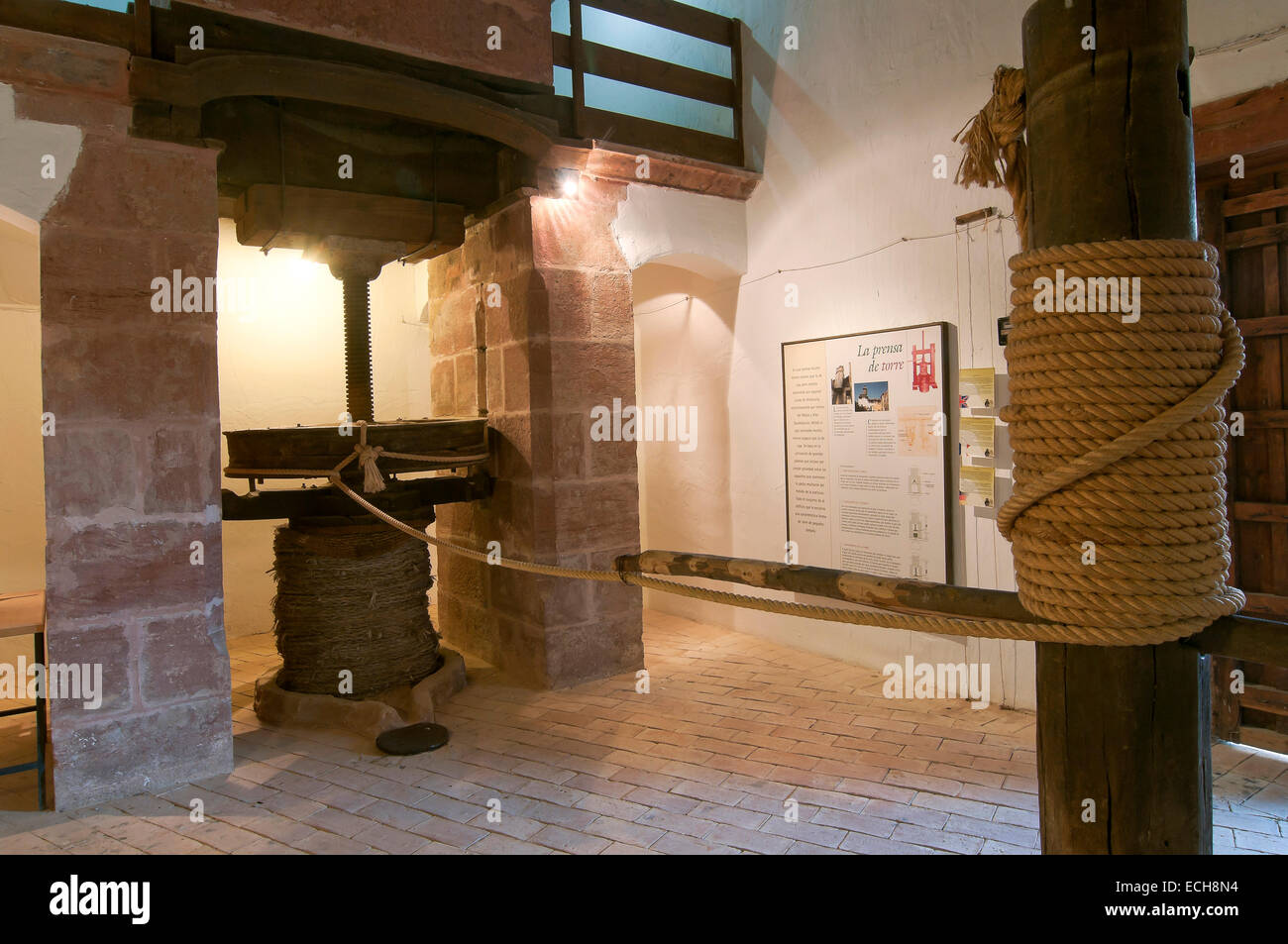Museo della cultura dell'Oliva, premere, Puente del Obispo-Baeza, Jaen provincia, regione dell'Andalusia, Spagna, Europa Foto Stock