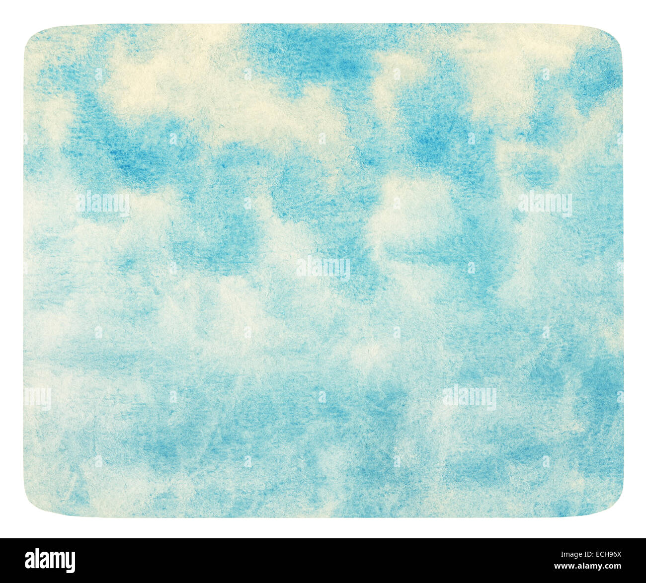 Blue cloud acquerello e sky. Foto Stock