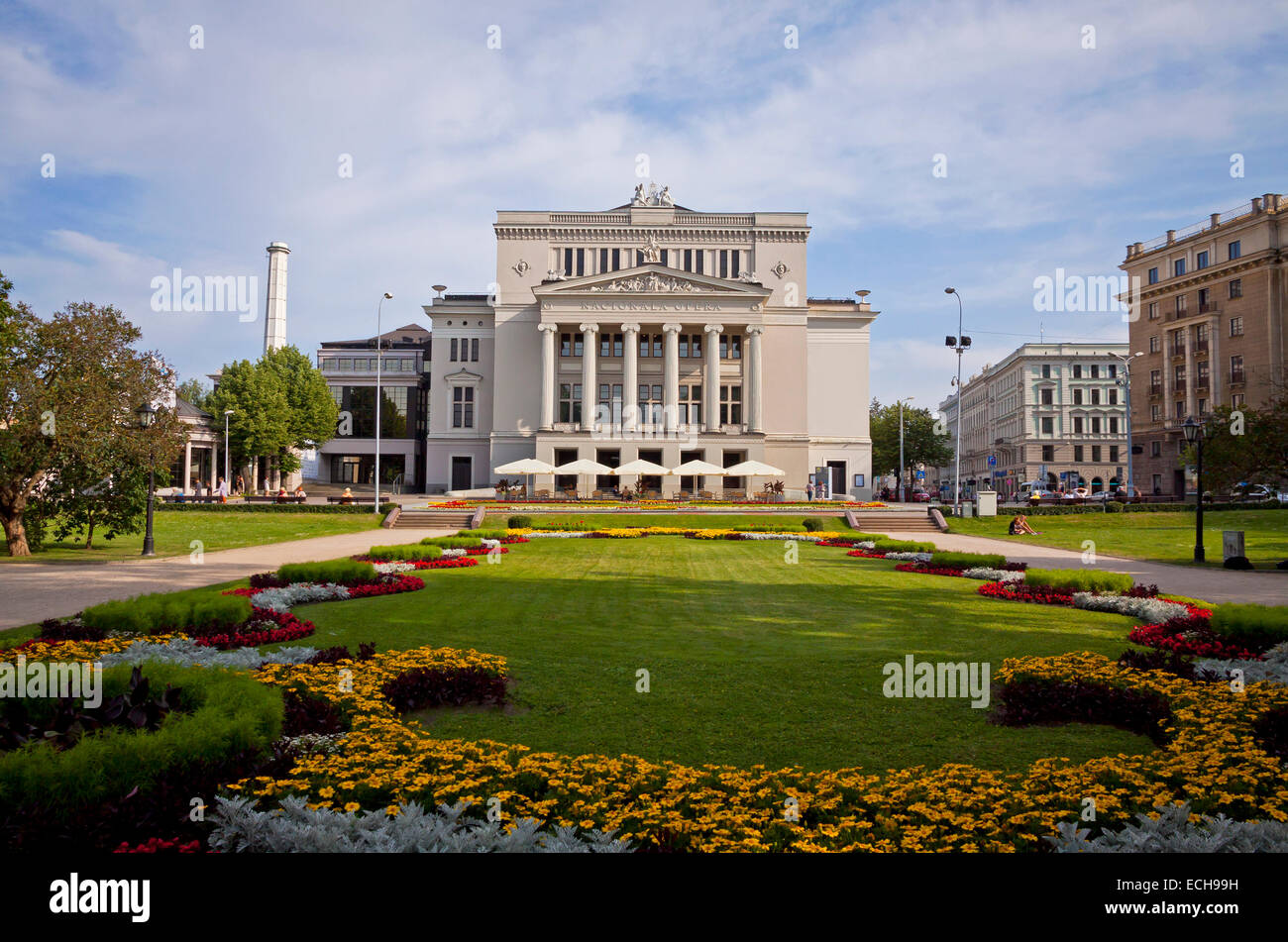 Opera Nazionale Lettone teatro in Riga, Lettonia Foto Stock