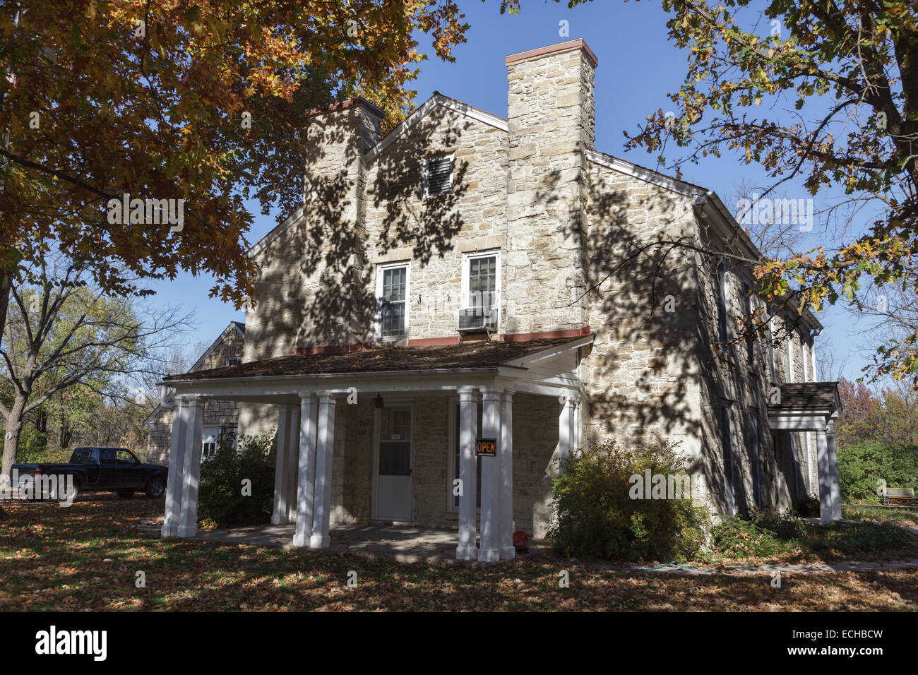 Kaw Mission sito storico dello Stato, Consiglio Grove, Kansas Foto Stock