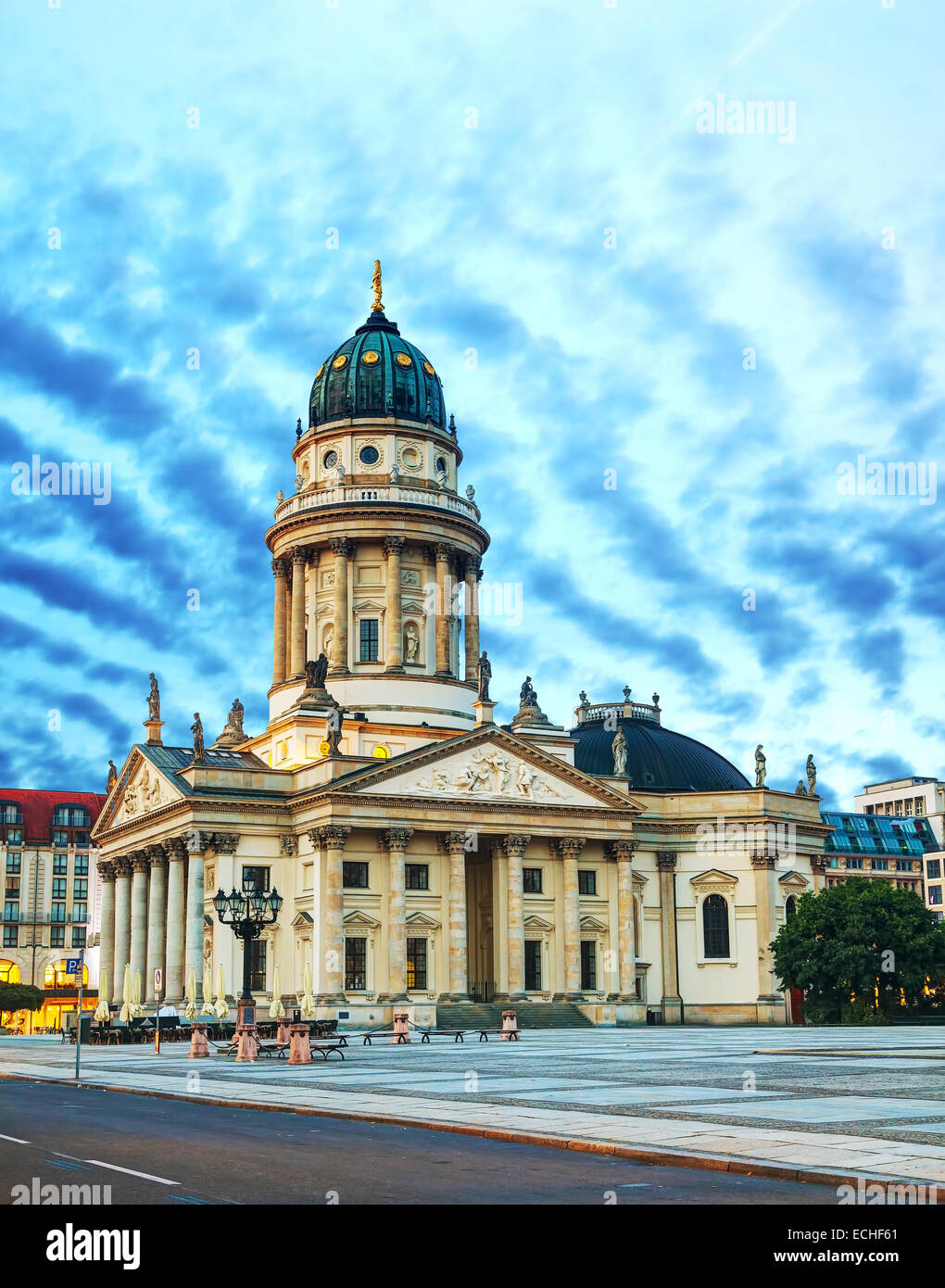Berlino - 5 ottobre: Neue Kirche il 5 ottobre 2014 a Berlino, Germania. È la denominazione colloquiale per la Deutscher Dom di fritto Foto Stock
