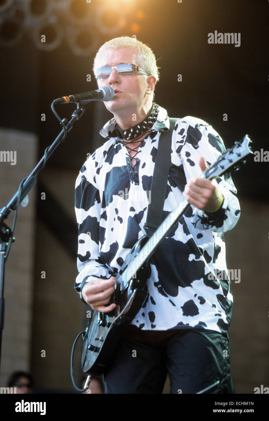 Dannati UK del gruppo rock con Captain Sensible nel 2002. Foto di Jeffrey Mayer Foto Stock