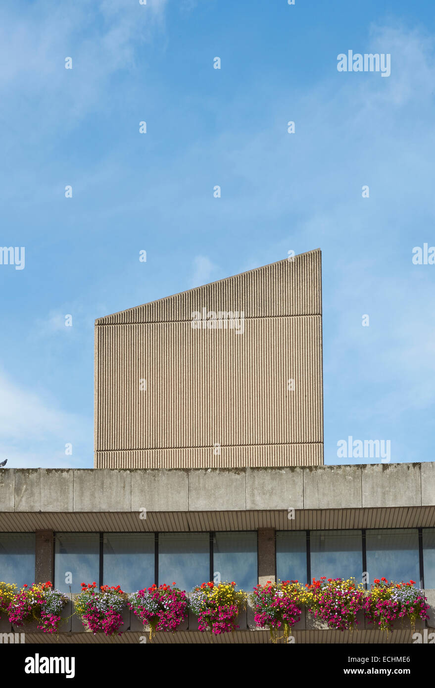 Biblioteca centrale di Birmingham, UK disegnato da John Madin Foto Stock