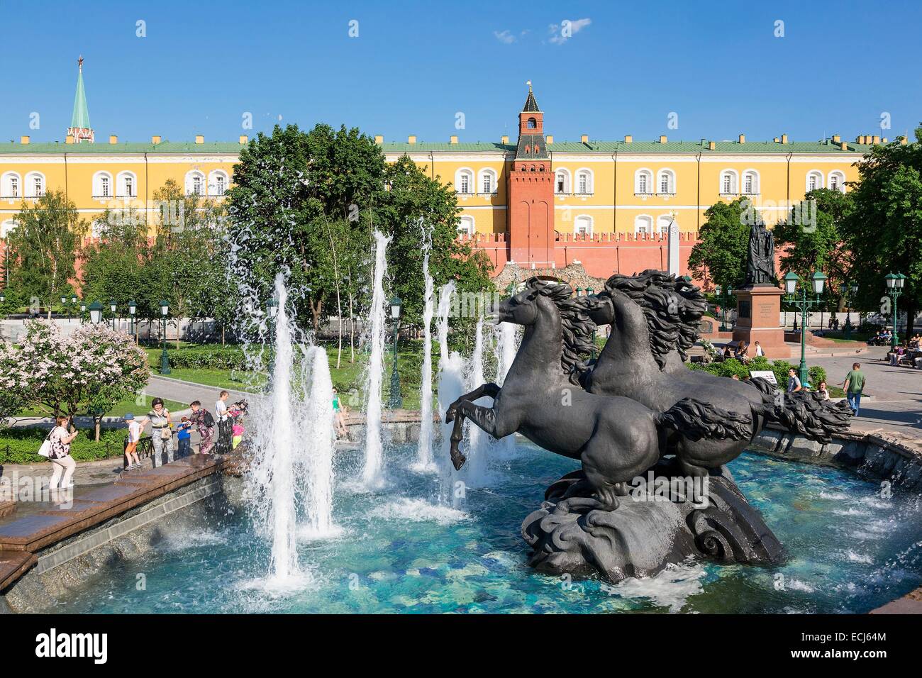 Russia, Mosca, Alexander Gardens Foto Stock