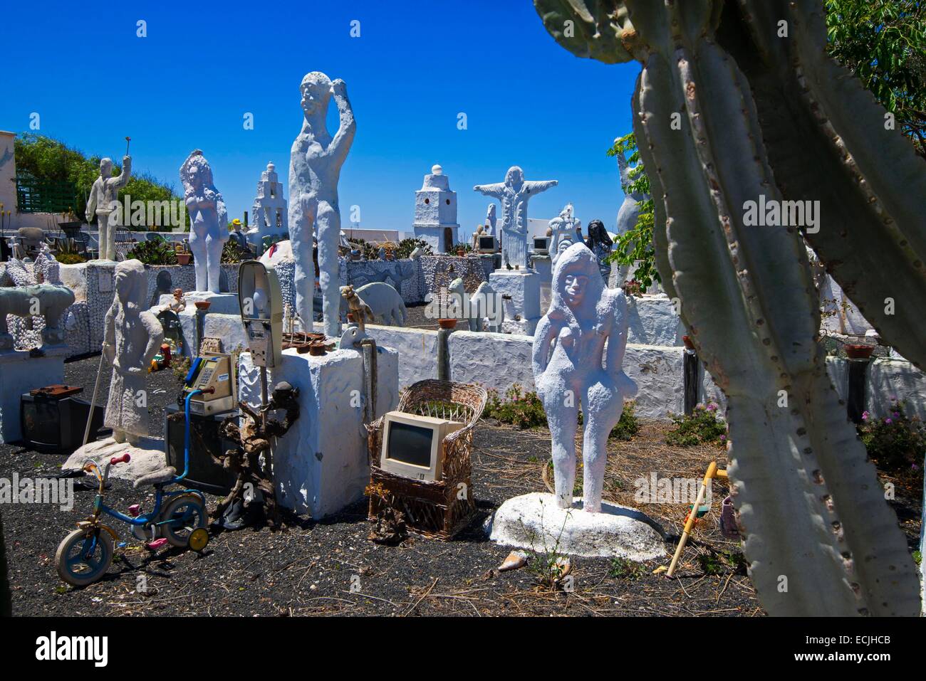 Spagna Isole Canarie, Lanzarote Island, la casa museo di rottami in Teguise Foto Stock