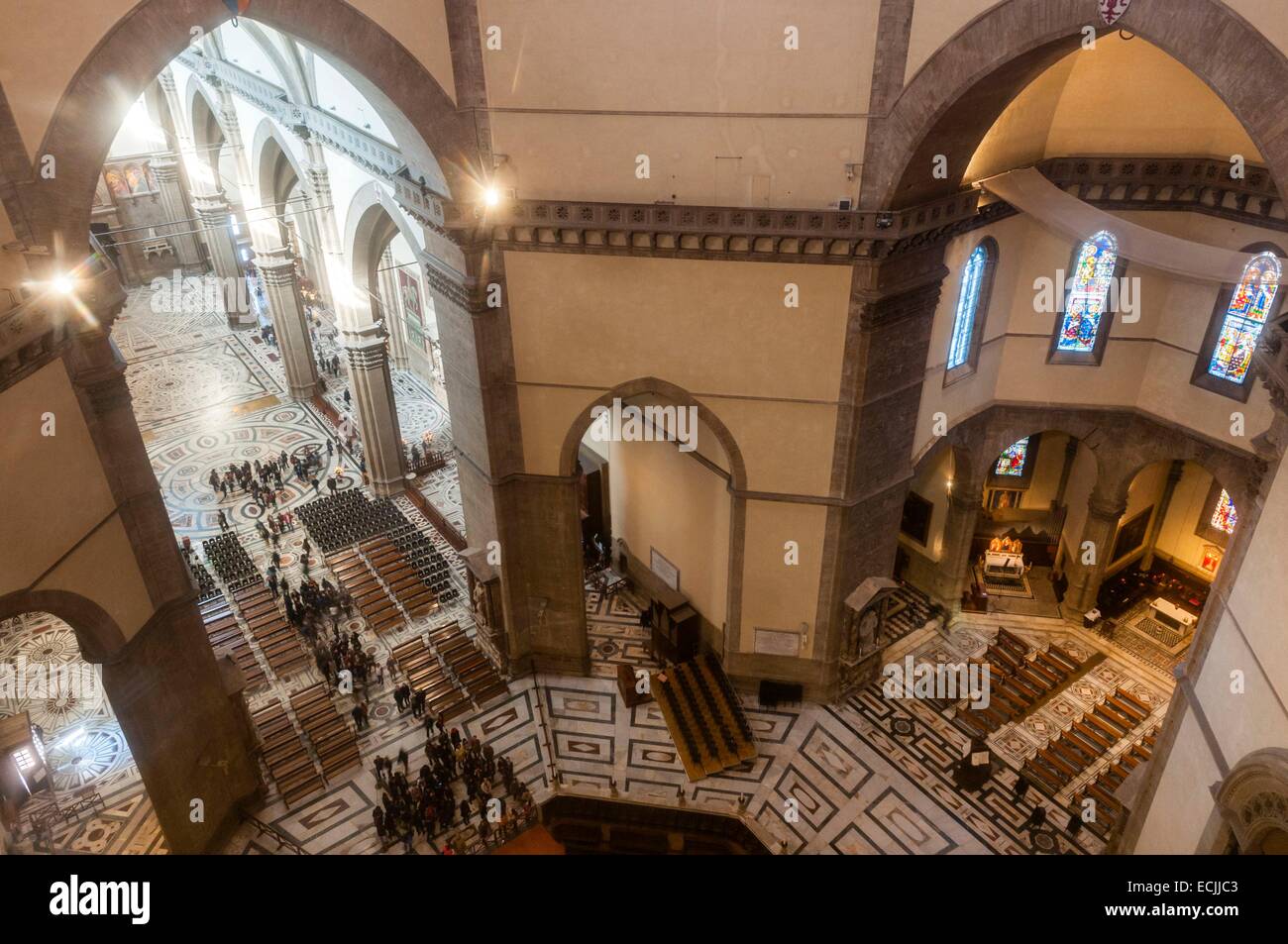 L'Italia, Toscana, Firenze, Sito Patrimonio Mondiale dell'UNESCO, all'interno della cupola del duomo Foto Stock