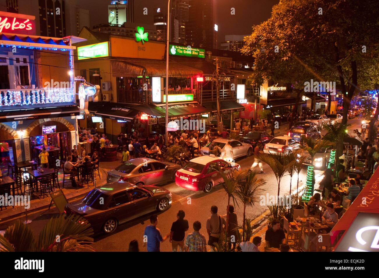 Malaysia, Kuala Lumpur, territorio federale di Kuala Lumpur, Jalan Bukit Bintang district Local Foto Stock