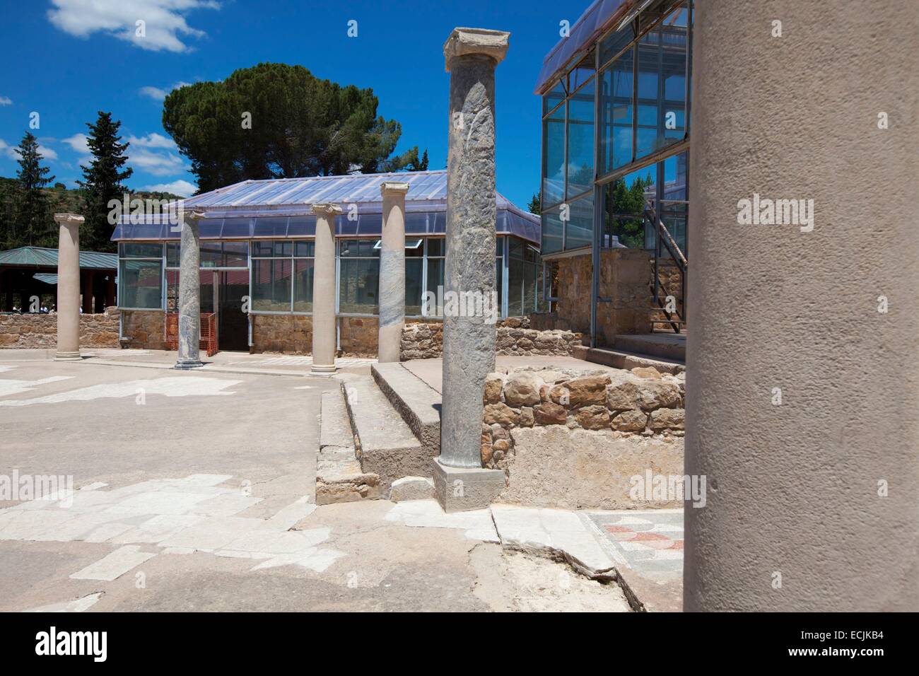 L'Italia, Sicilia, di Piazza Armerina e Villa Romana del Casale, classificato come patrimonio mondiale dall' UNESCO Foto Stock