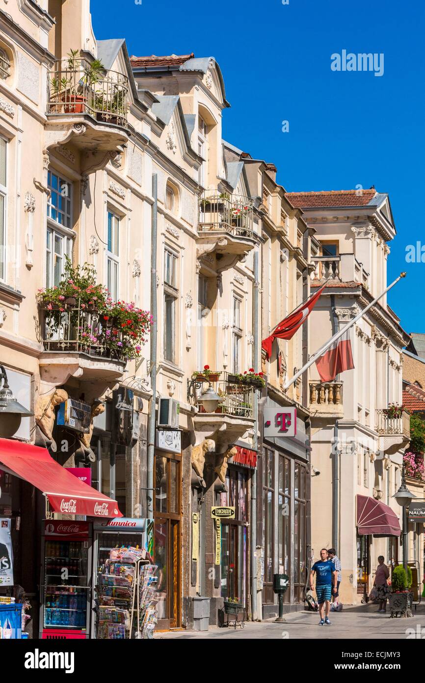 Repubblica di Macedonia, Bitola, il centro della città, la strada Chirok Sokak Foto Stock