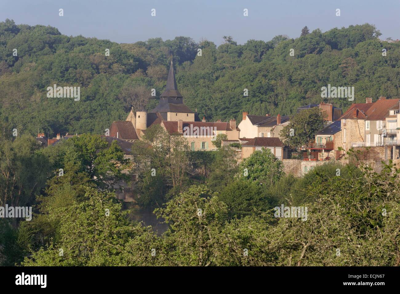 Francia, Creuse, La Celle Dunoise, Creuse valley Foto Stock