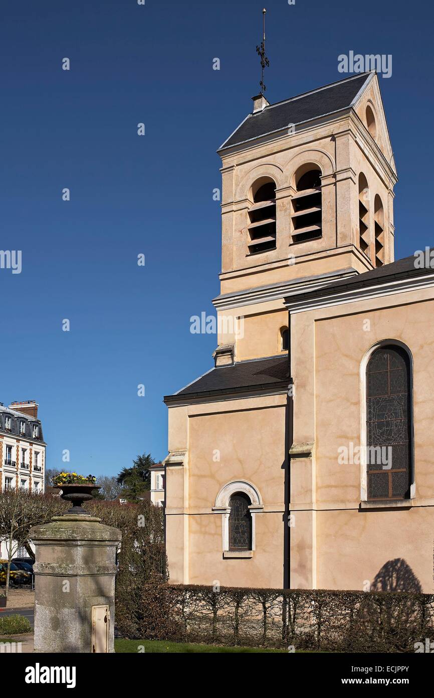 Francia, Hauts de Seine, Marnes la Coquette, Saint Eugenie Chiesa Foto Stock