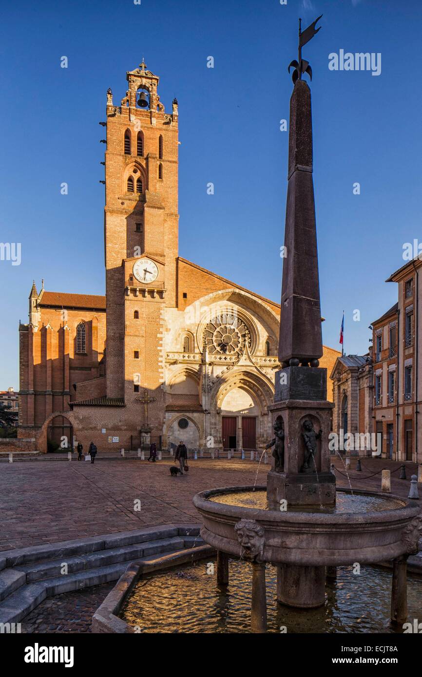 Francia, Haute Garonne, Toulouse, la Cattedrale di Saint Etienne Foto Stock