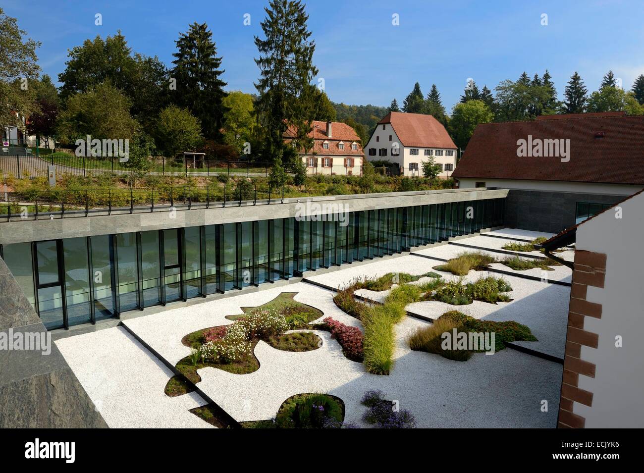 Francia, Bas Rhin, Wingen sur modernamente, museo Lalique, il giardino Foto Stock