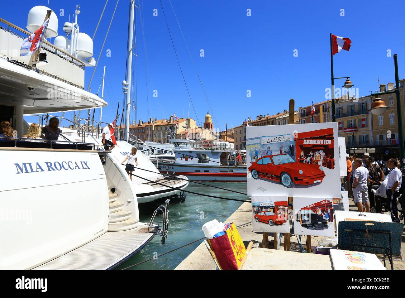 Francia, Var, Saint Tropez, porta dock Gabriel Peri Foto Stock