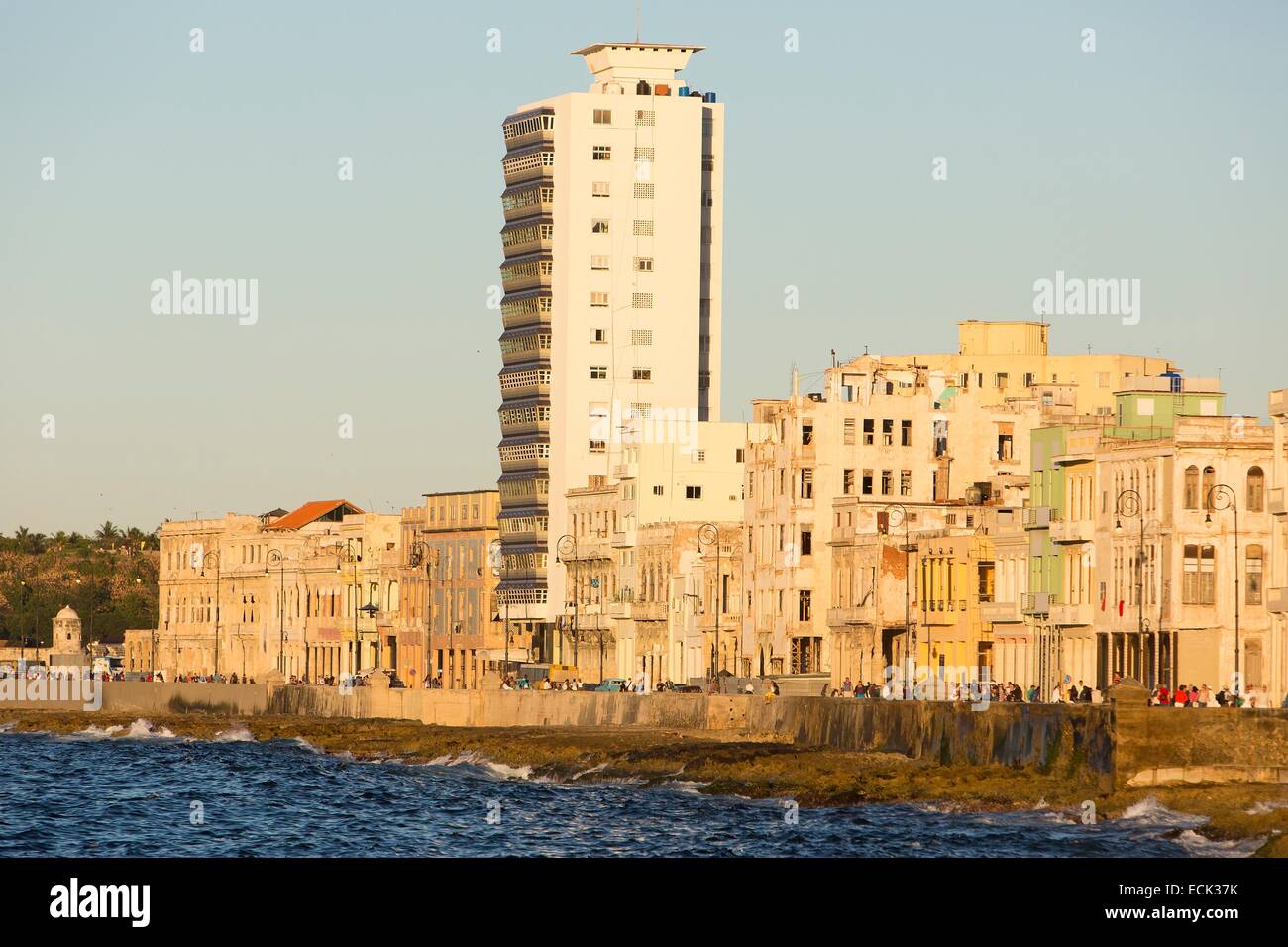 Cuba, La Habana, il Malecon Foto Stock