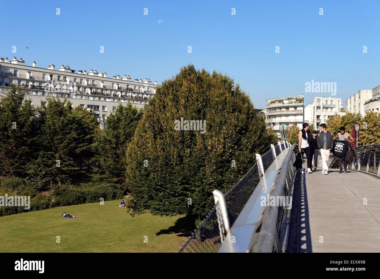 Francia, Parigi, giardino di Reuilly che è a metà strada si trova piantato a piedi (Promenade Plantee) Foto Stock
