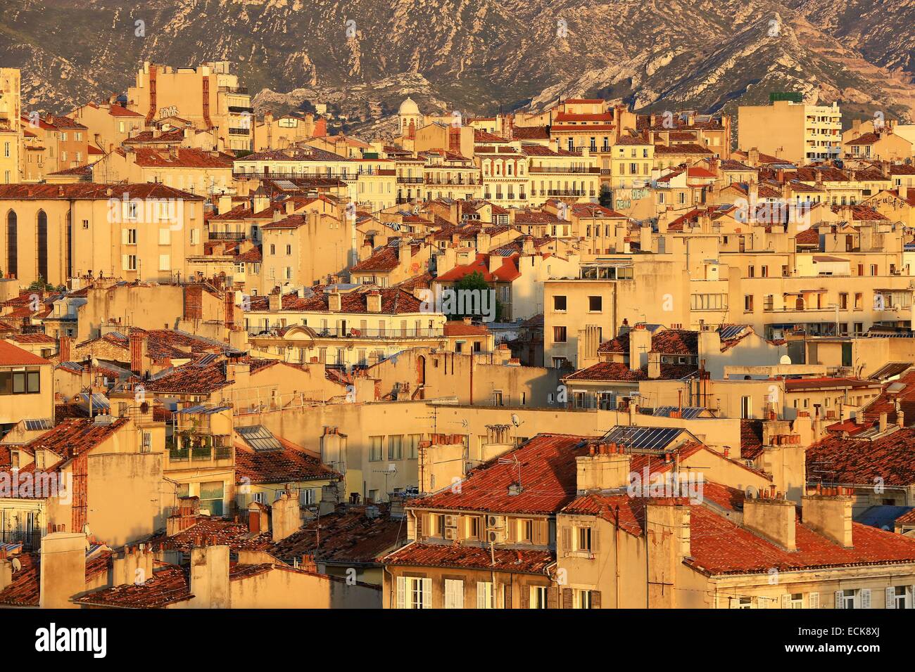 Francia, Bouches du Rhone, Marsiglia Vieux Port area Foto Stock