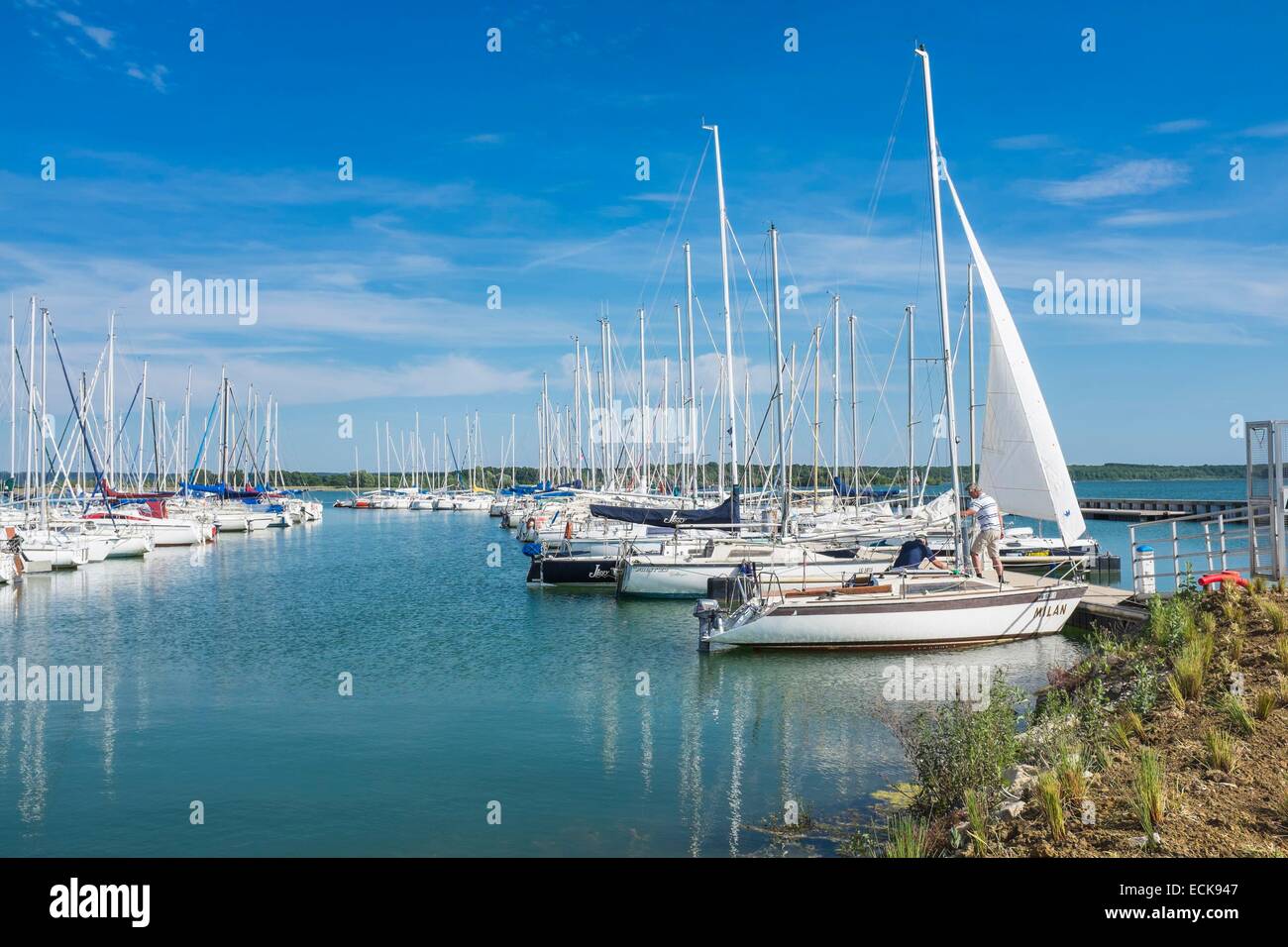 Francia, Meuse, lago di Madine, artificiaal lago nella Lorena parco naturale regionale Foto Stock