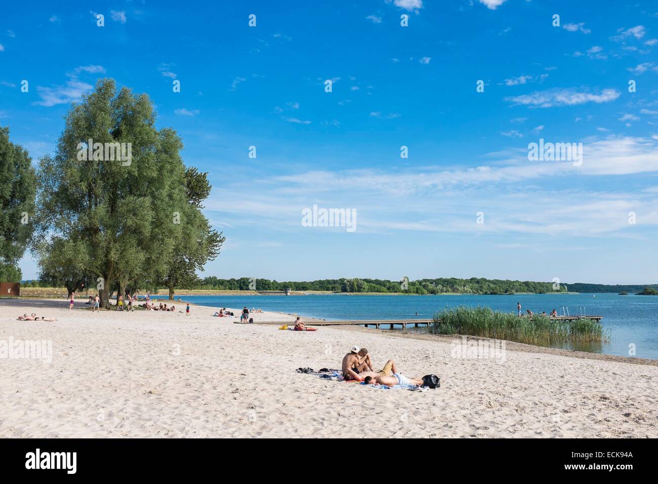 Francia, Meuse, lago di Madine, artificiaal lago nella Lorena parco naturale regionale Foto Stock