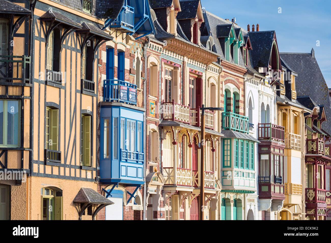 Francia, Somme, meri-les-Bains, searesort sulle rive del canale Foto Stock