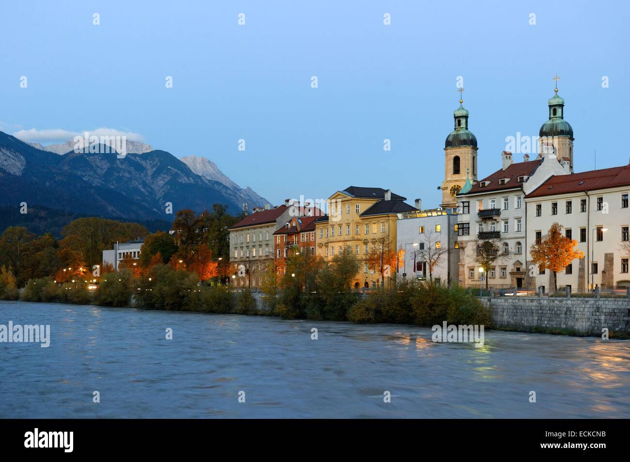 Austria, Tirolo, Innsbruck, la riva sud del fiume Inn, Cattedrale di malattia Saint-Jakob (Saint-Jacques) nella Hofburg Foto Stock