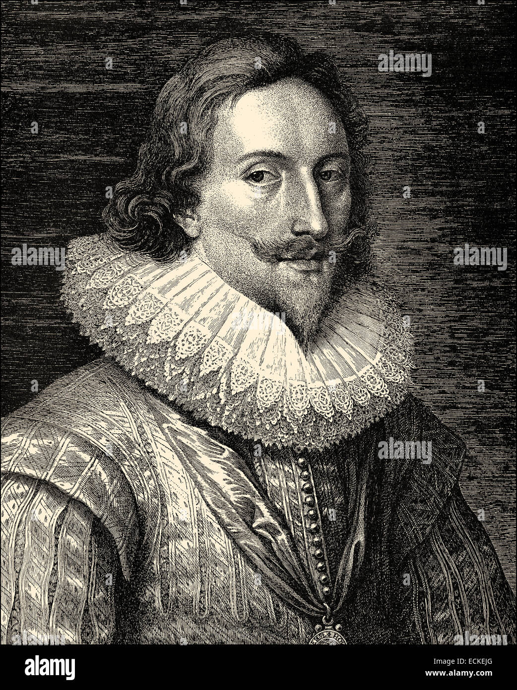 Charles I, 1600 - 1649, re d'Inghilterra, di Scozia e Irlanda, 1625-1649, Karl I. oder Charles I, 1600 - 1649, von 1625 bis 1649 Foto Stock