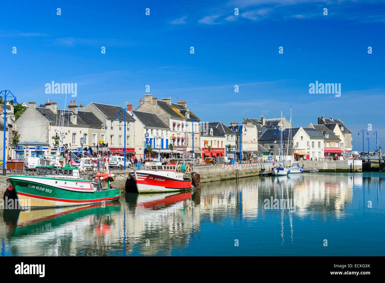 Francia, Calvados, Port en bessin Foto Stock