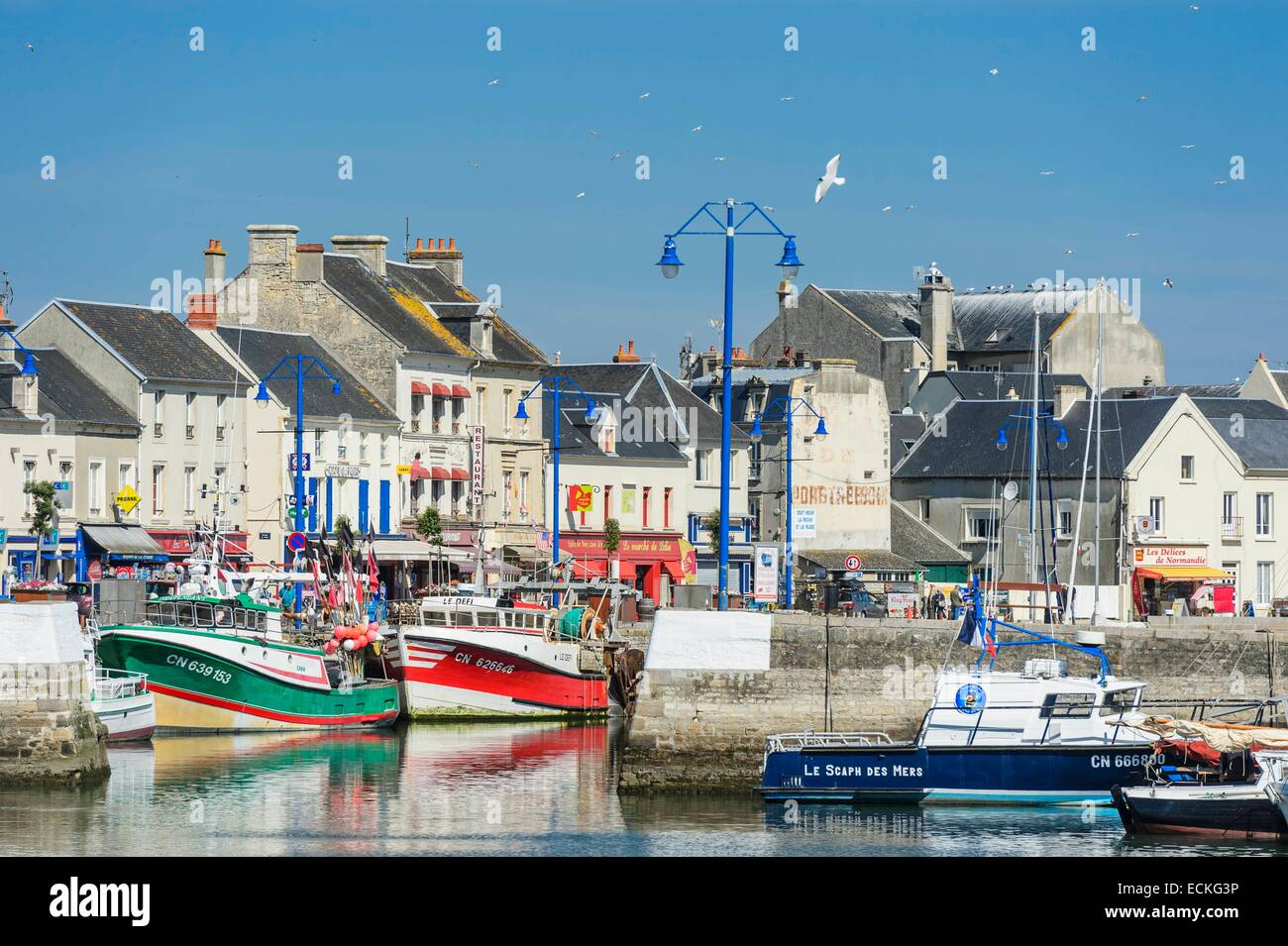 Francia, Calvados, Port en bessin Foto Stock