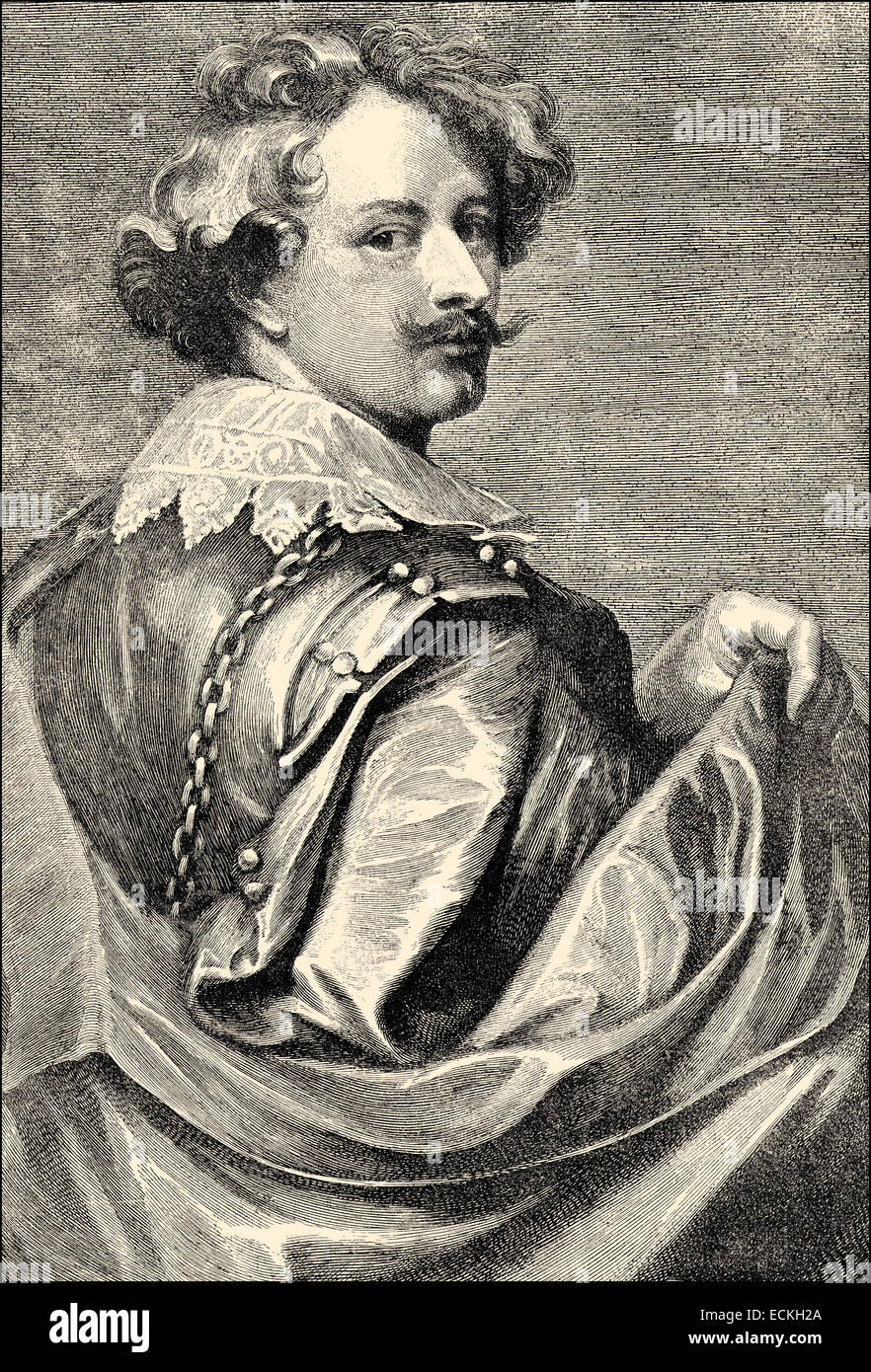 Sir Anthony van Dyck , 1599-1641, una Fiamminga artista barocco, Sir Anthonis van Dyck, auch Anton van Dyck, 1599-1641, ein flämische Foto Stock