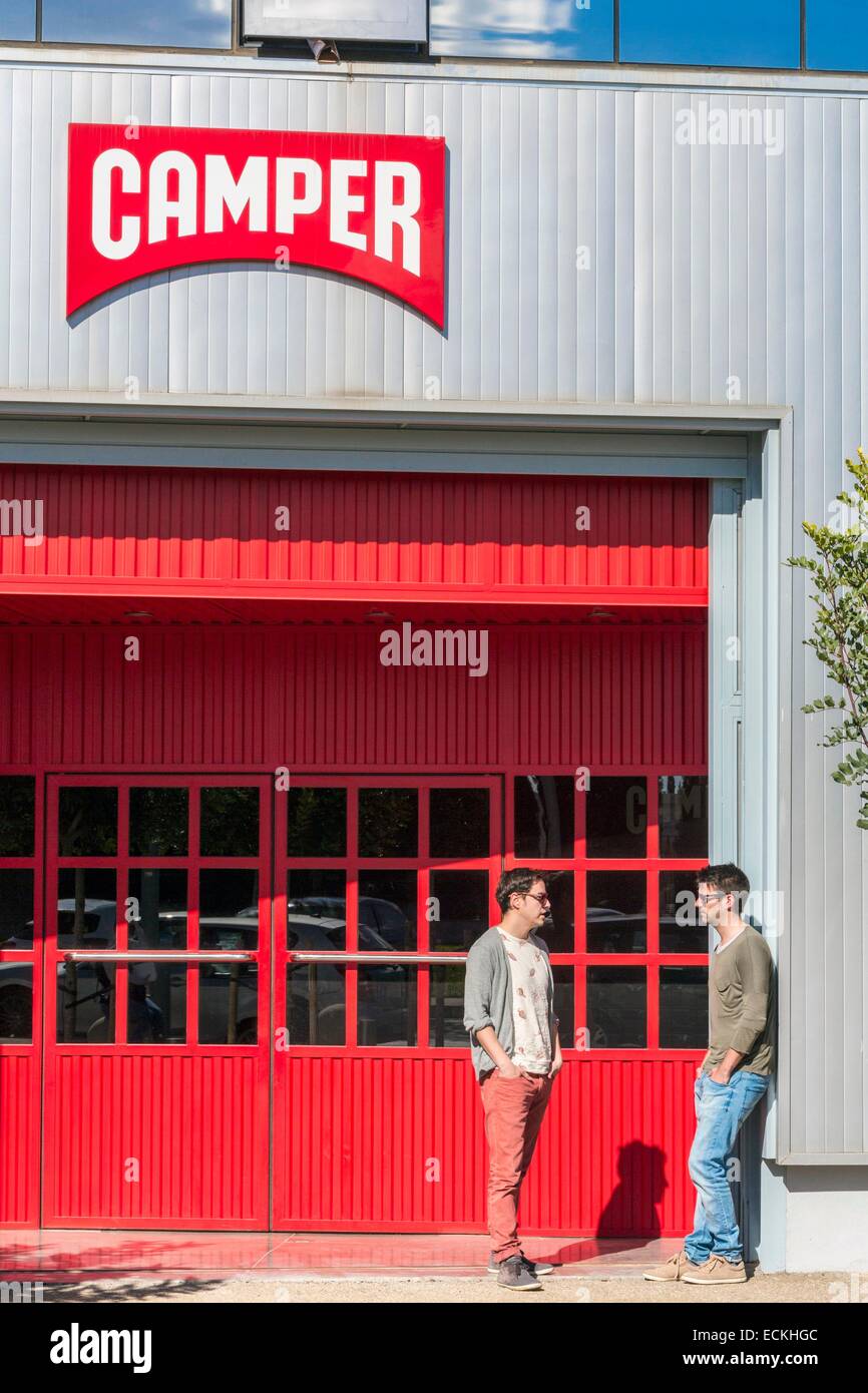 Isole Baleari Spagna, Maiorca, Inca, sede della calzatura brand Camper fondata nel 1975 Foto Stock