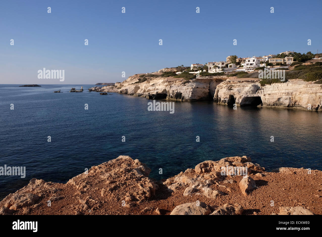 Nuovo sviluppo costiero, Western Cipro. Vicino a Coral Bay Foto Stock