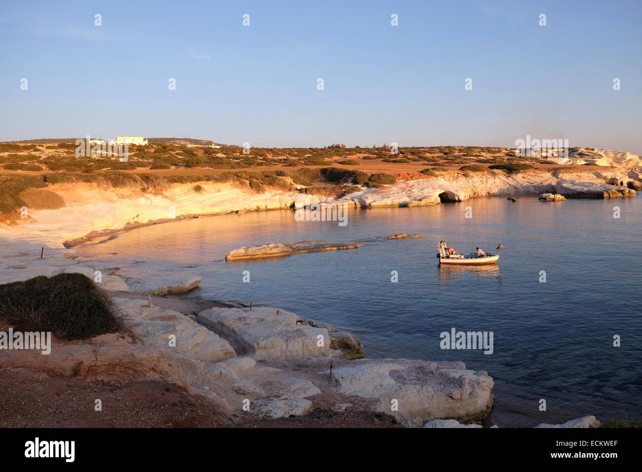 Baia isolata vicino a Coral Bay, Western Cipro Foto Stock