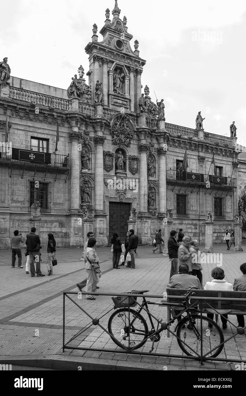 Facciata Università di Valladolid Castiglia e Leon Spagna Foto Stock