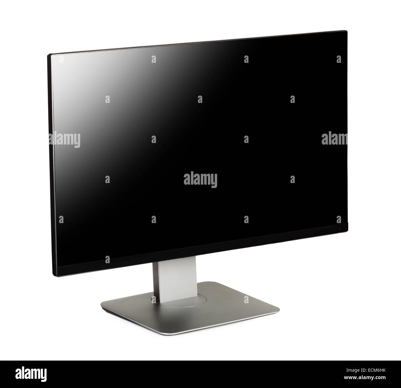 Schermo di computer su sfondo bianco Foto Stock