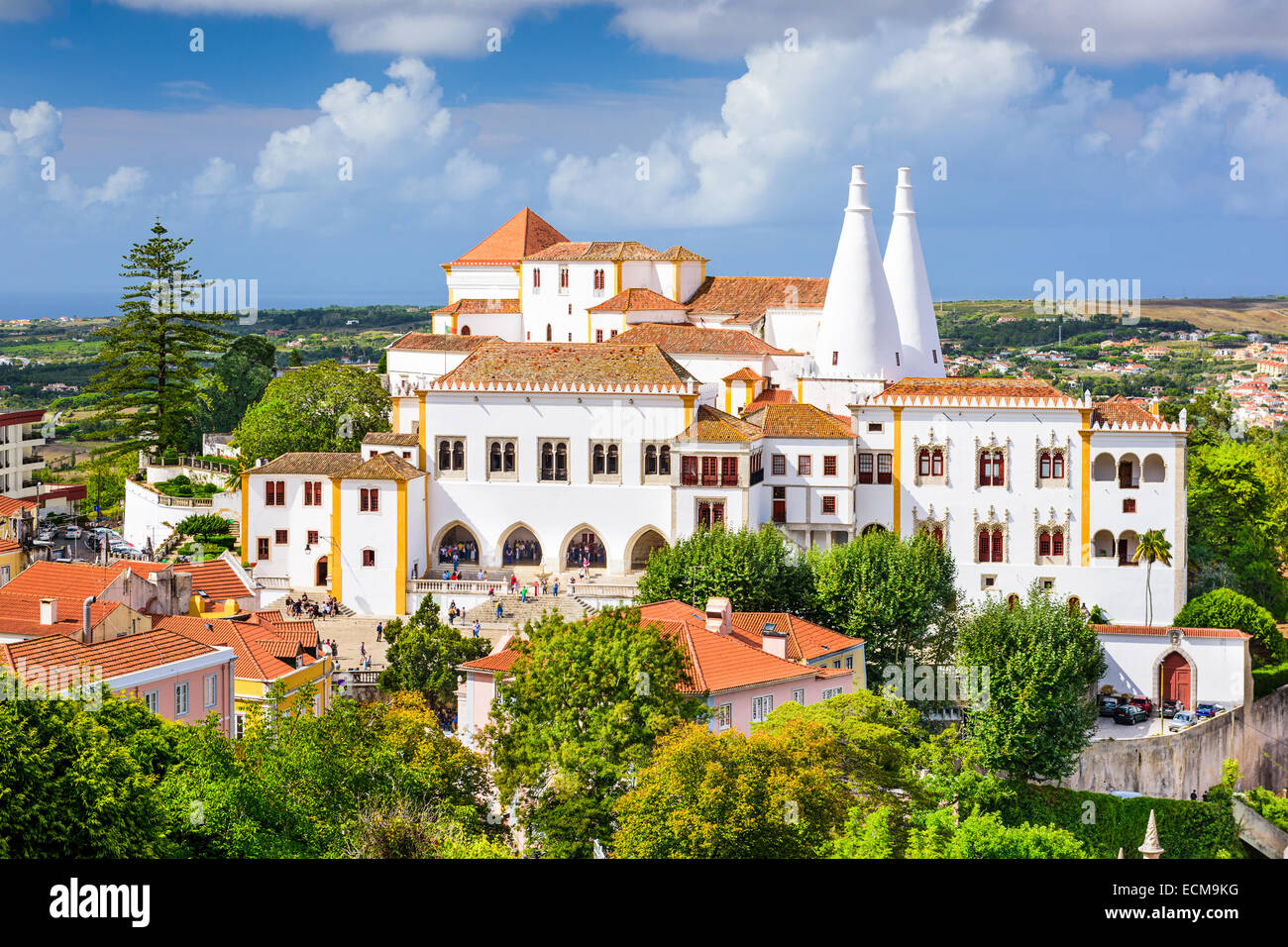 Sintra, Portogallo al Pena palazzo nazionale Foto Stock