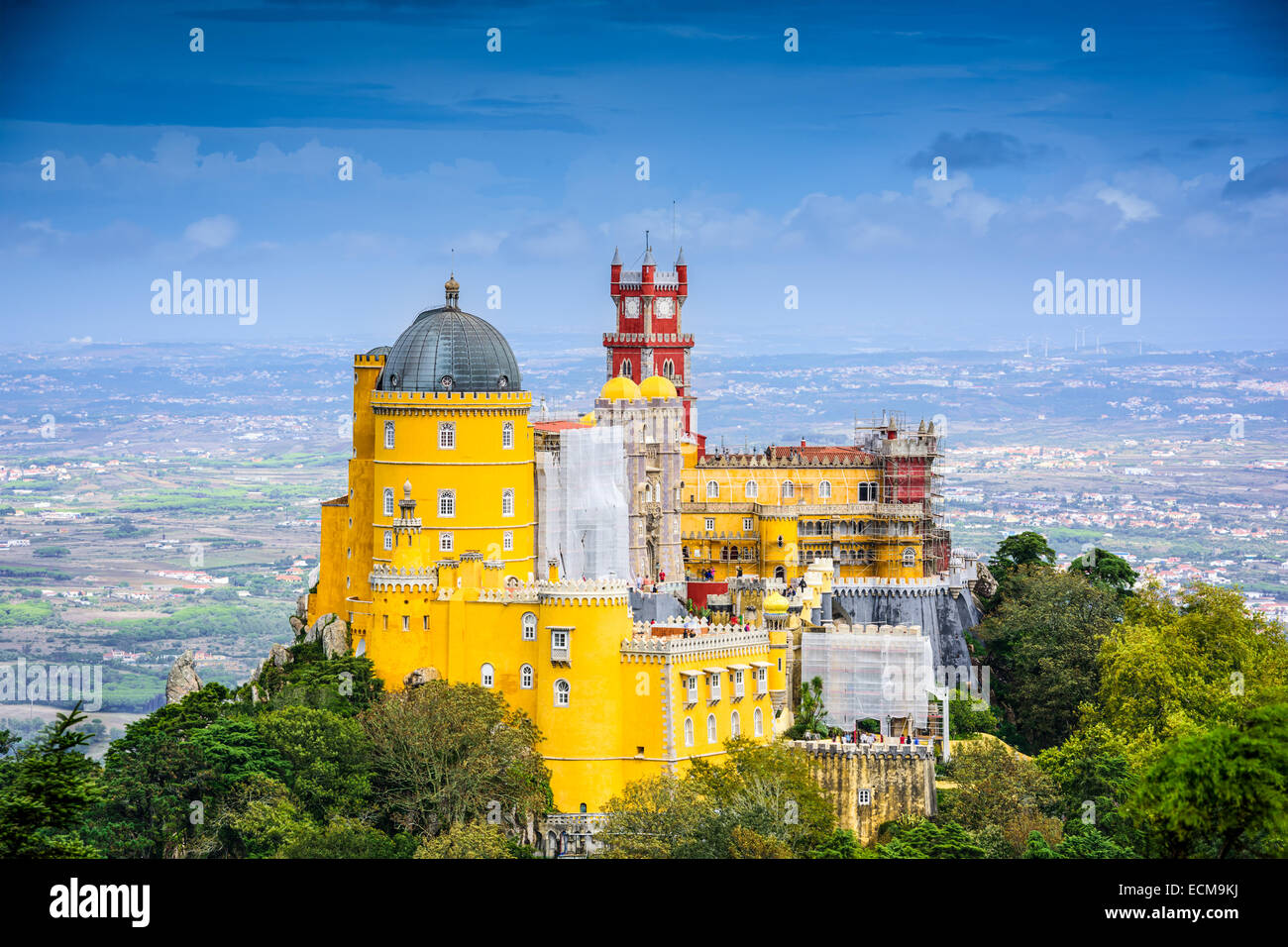 Sintra, Portogallo a Sintra National Palace Foto Stock
