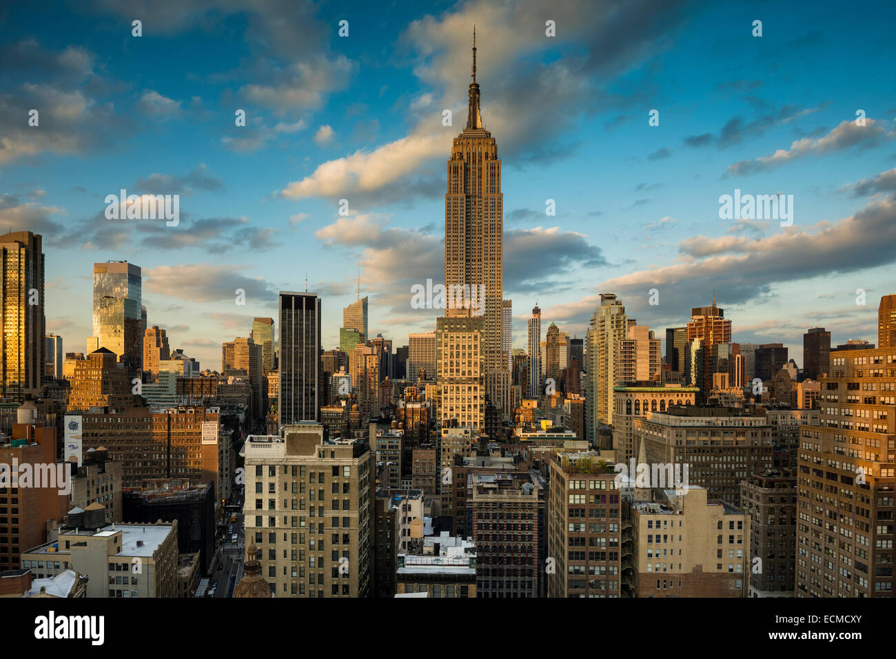 Empire State Building, Manhattan, New York, New York, Stati Uniti Foto Stock