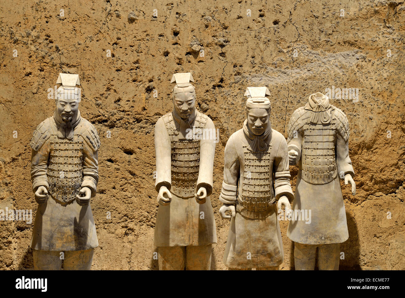 Esercito di Terracotta, Hall 1, Mausoleo del primo imperatore di Qin, Xi'an, Shaanxi Province, Cina Foto Stock